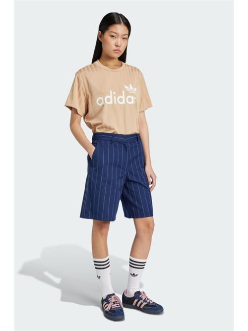 pinstripe short ADIDAS ORIGINAL | JC7683NINDIG/WHITE